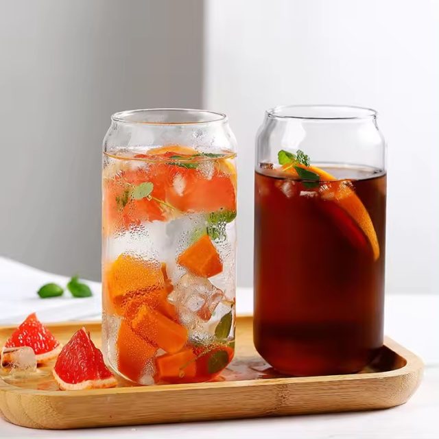 Glass can cups manufacturer Glass can cups manufacturer