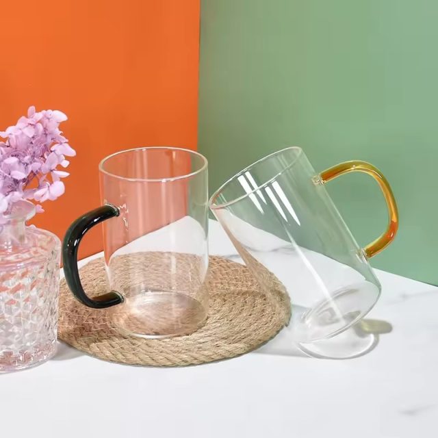 High quality glass mugs
