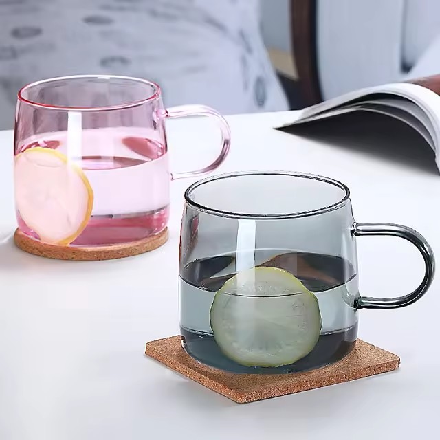 High quality glass mugs (3)