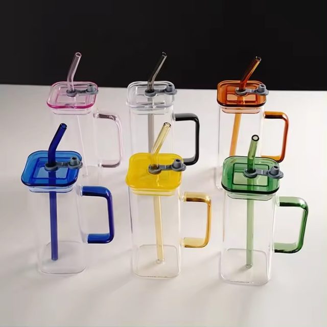 Hot selling glass can cups Hot selling glass can cups