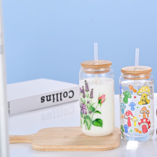 Hot selling glass can cups (2) Hot selling glass can cups (2)