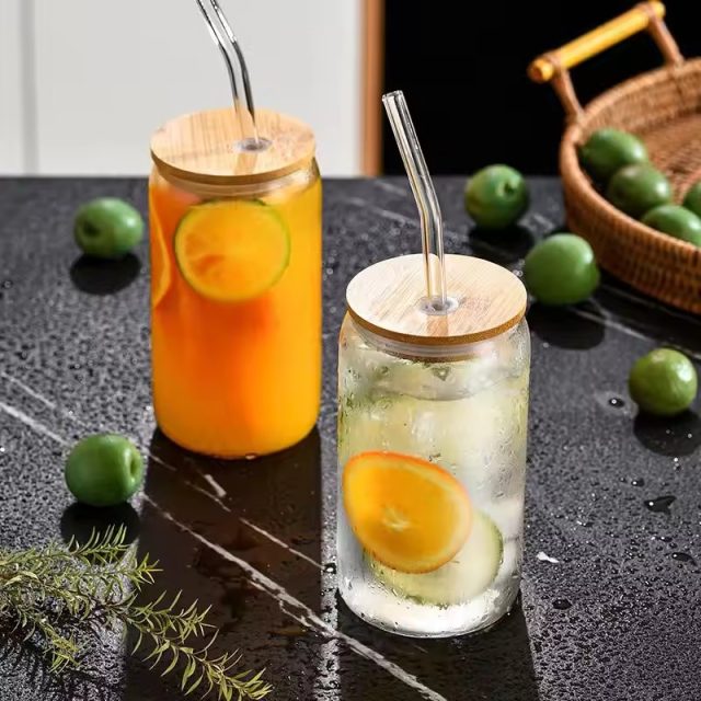 Hot selling glass can cups (2) Hot selling glass can cups (2)